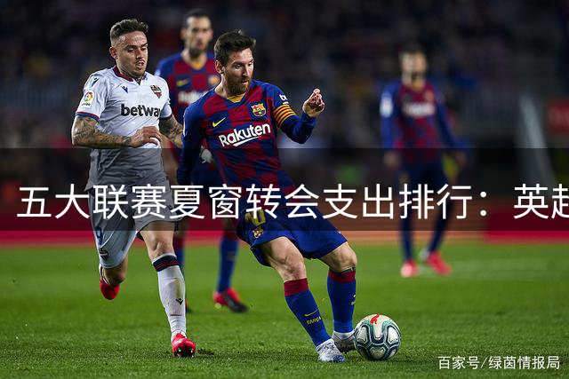五大联赛夏窗转会支出排行：英超七队上榜 曼城创纪录